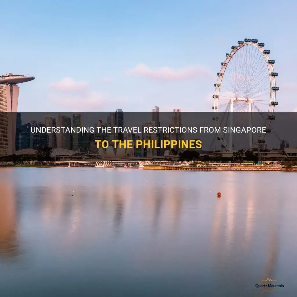 philippines travel restrictions singapore