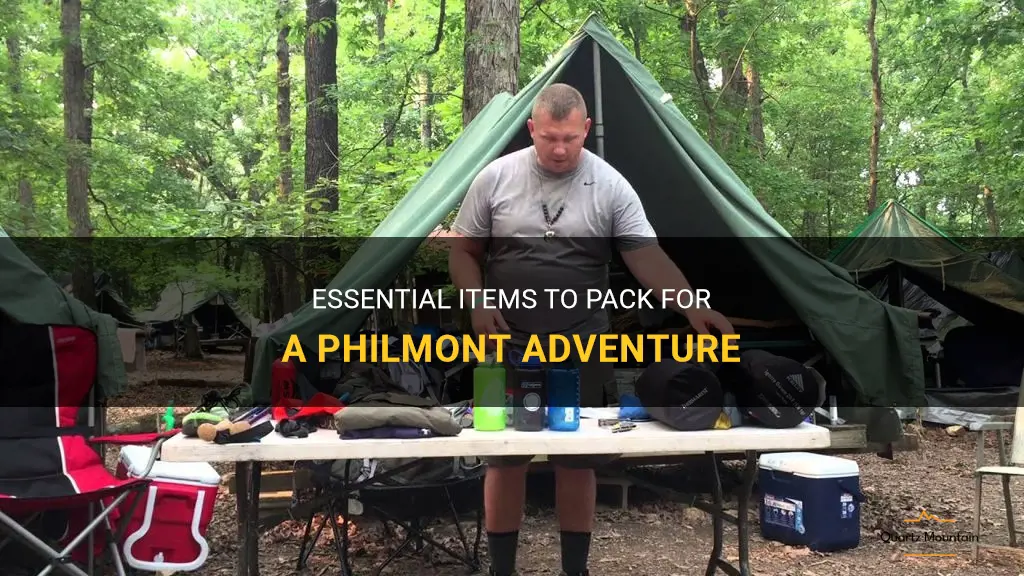 philmont what to pack