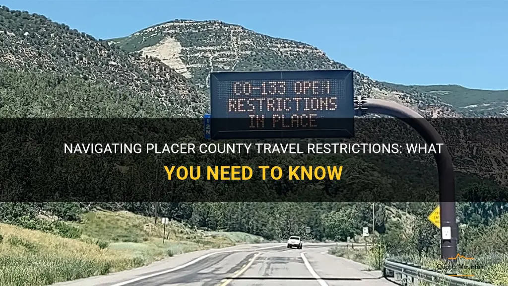 placer county travel restrictions