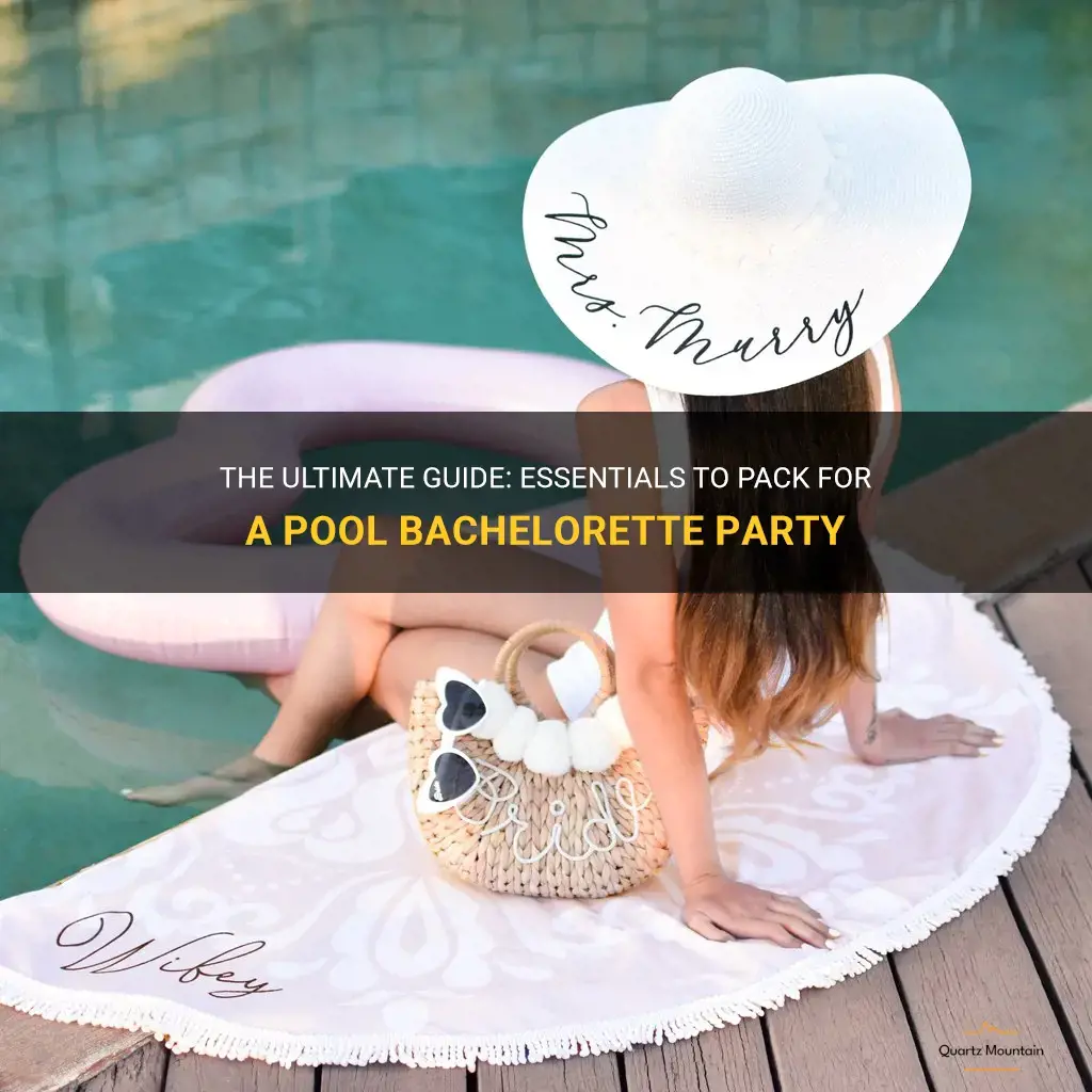 pool bachelorette party what to pack