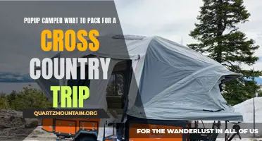 Essential Items to Pack for a Cross Country Trip with a Pop-Up Camper