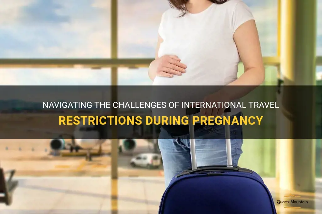 pregnancy international travel restrictions
