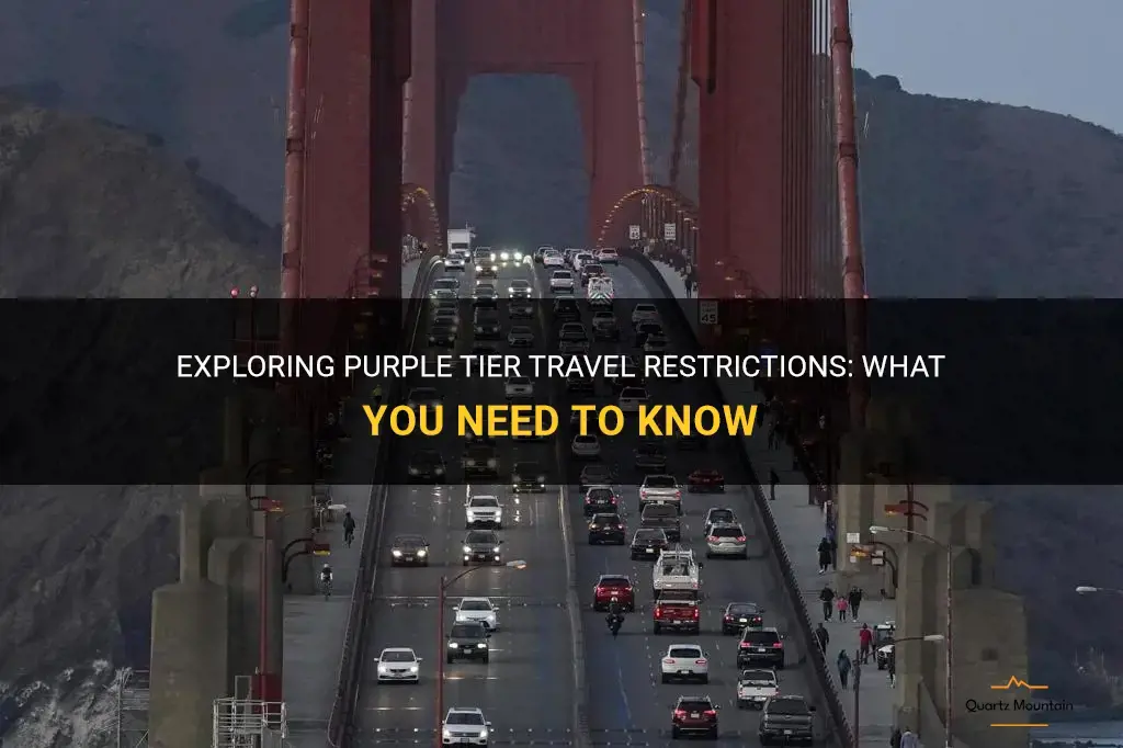 purple tier travel restrictions