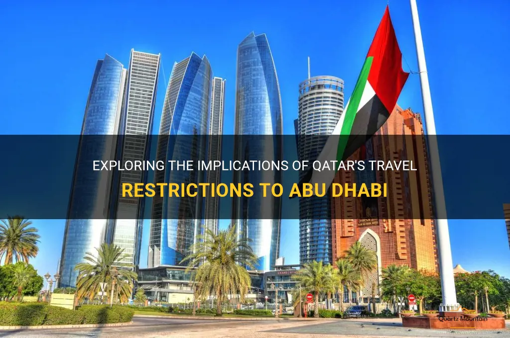 qatar to abu dhabi travel restrictions