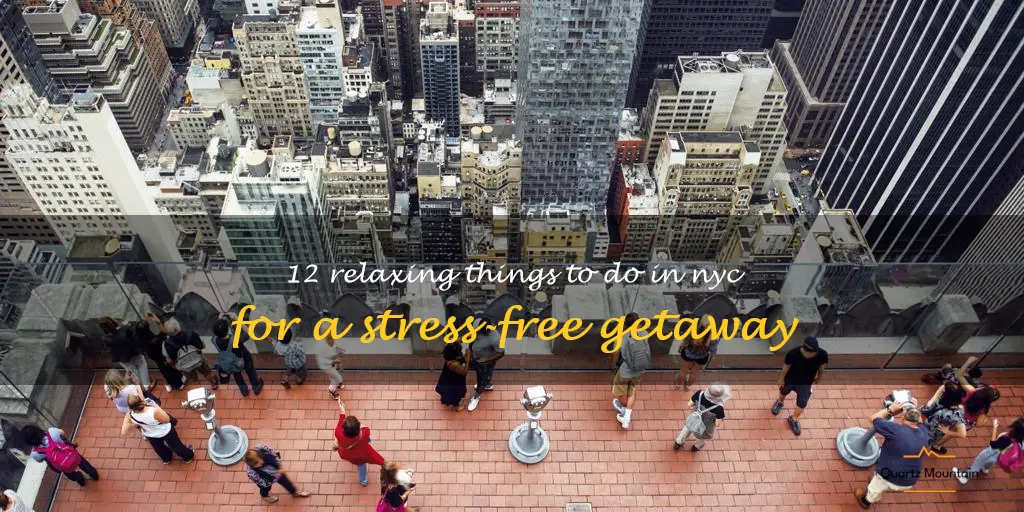 relaxing things to do in nyc