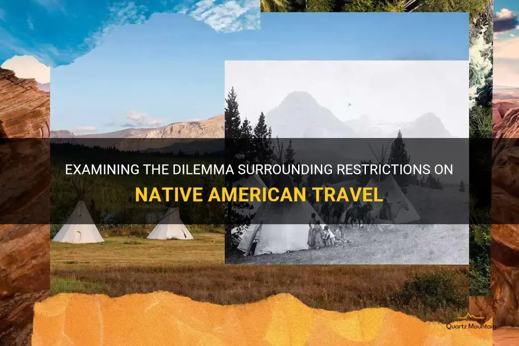 restrict native american travel