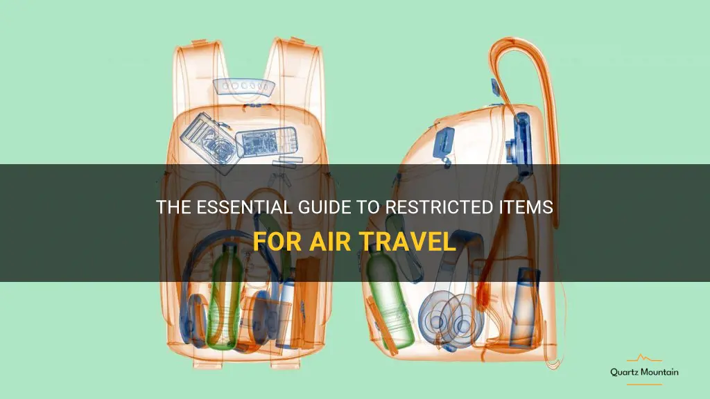 restricted items for air travel