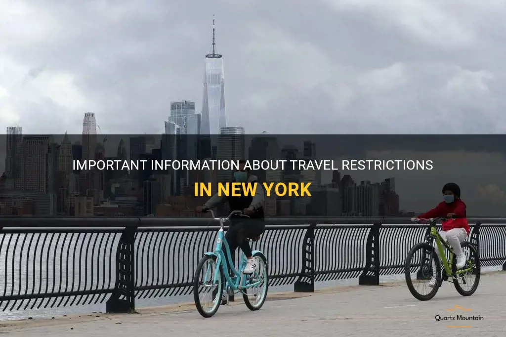 restricted states for new york travel