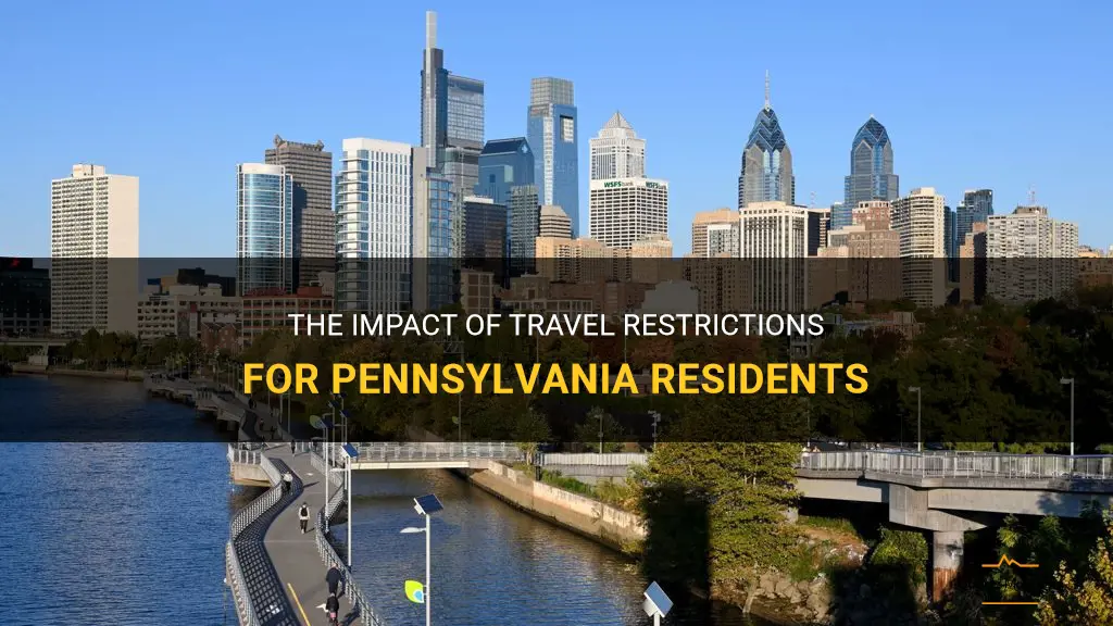 restricted travel states for pa