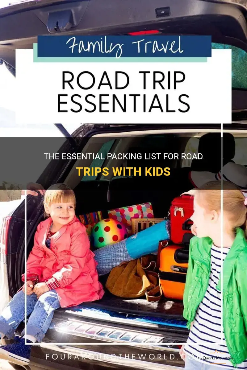 road trips with kids what to pack