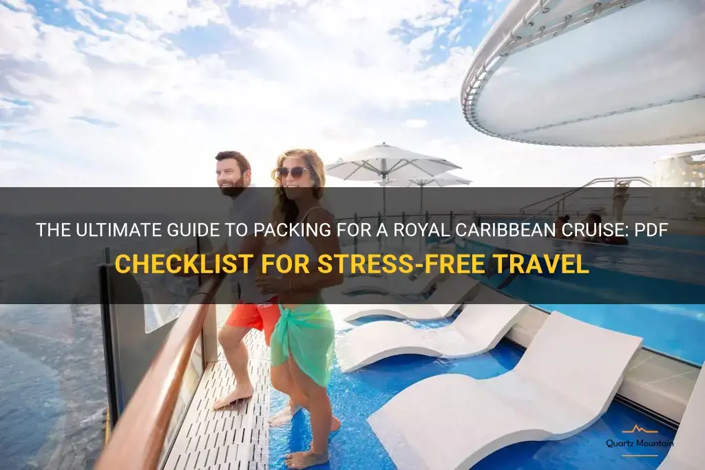 royal caribbean what to pack pdf