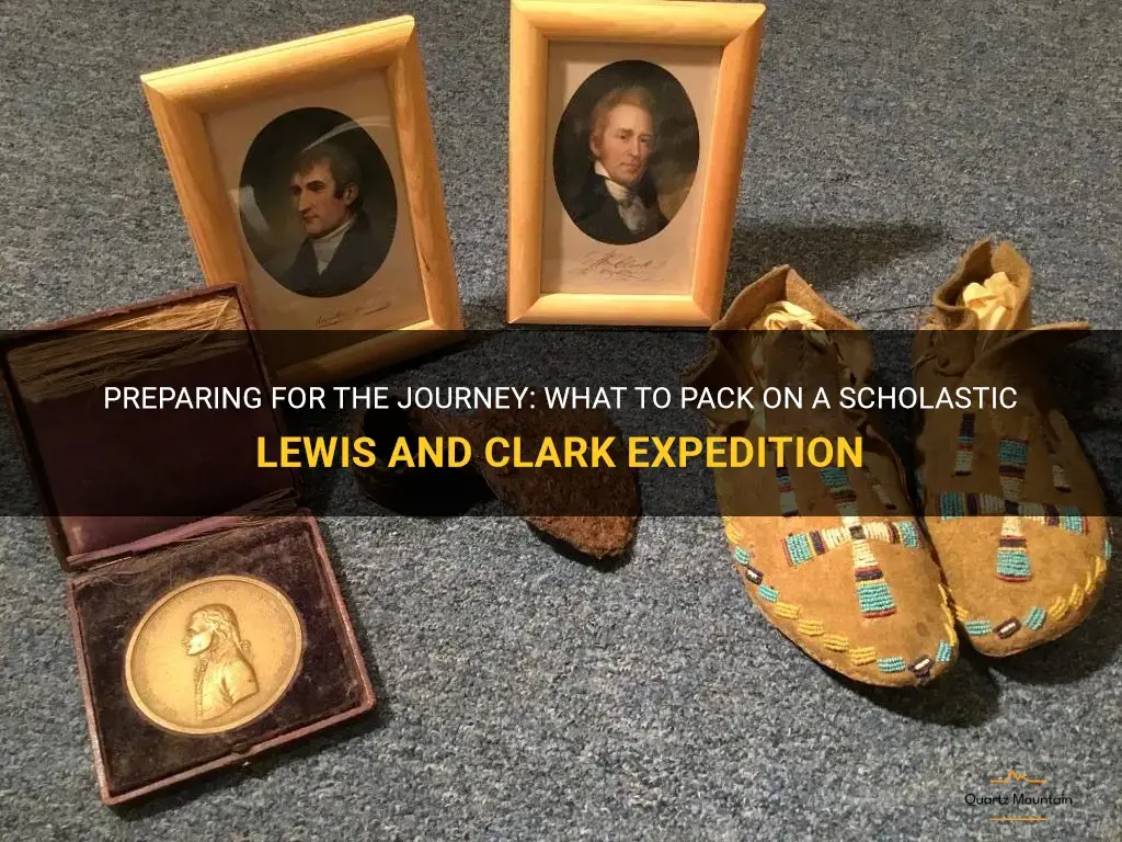 scholastic lewis and clark what to pack