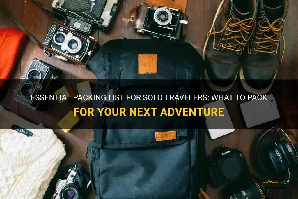 solo travel what to pack