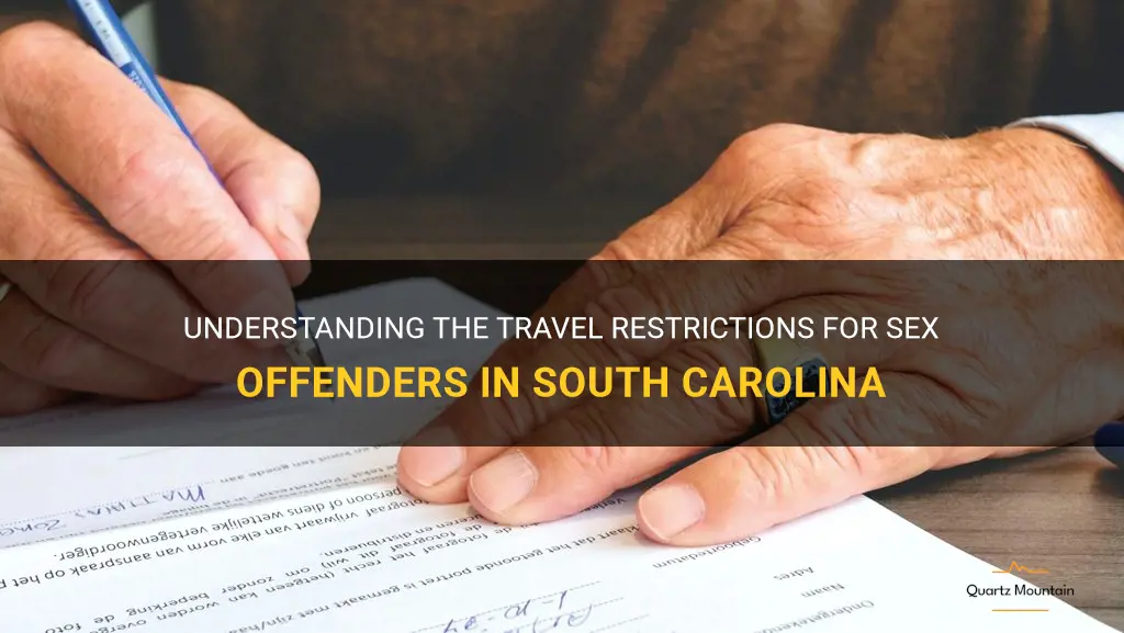 south carolina sex offender travel restrictions