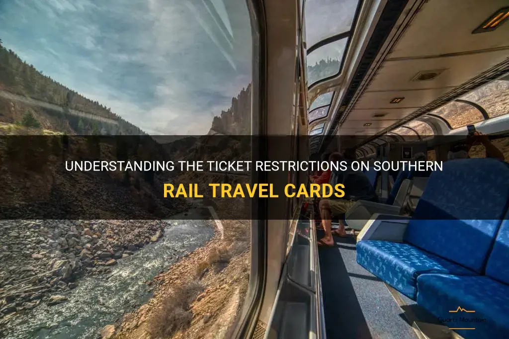 southern rail travel card restrictions