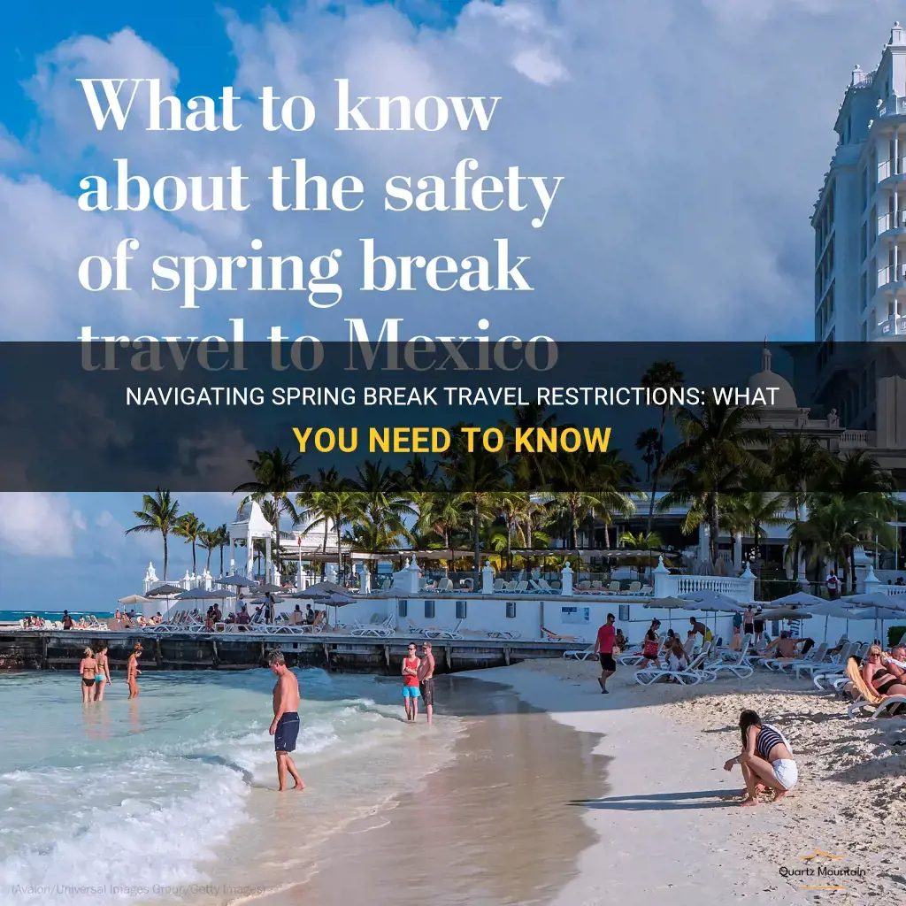 spring break travel restrictions