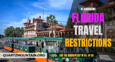 Navigating St. Augustine: Understanding Travel Restrictions in Florida's Historic City