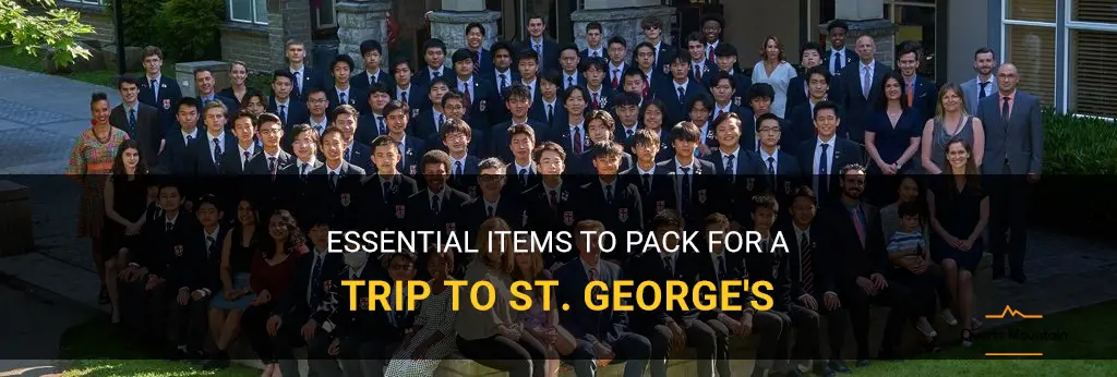 st georges what to pack