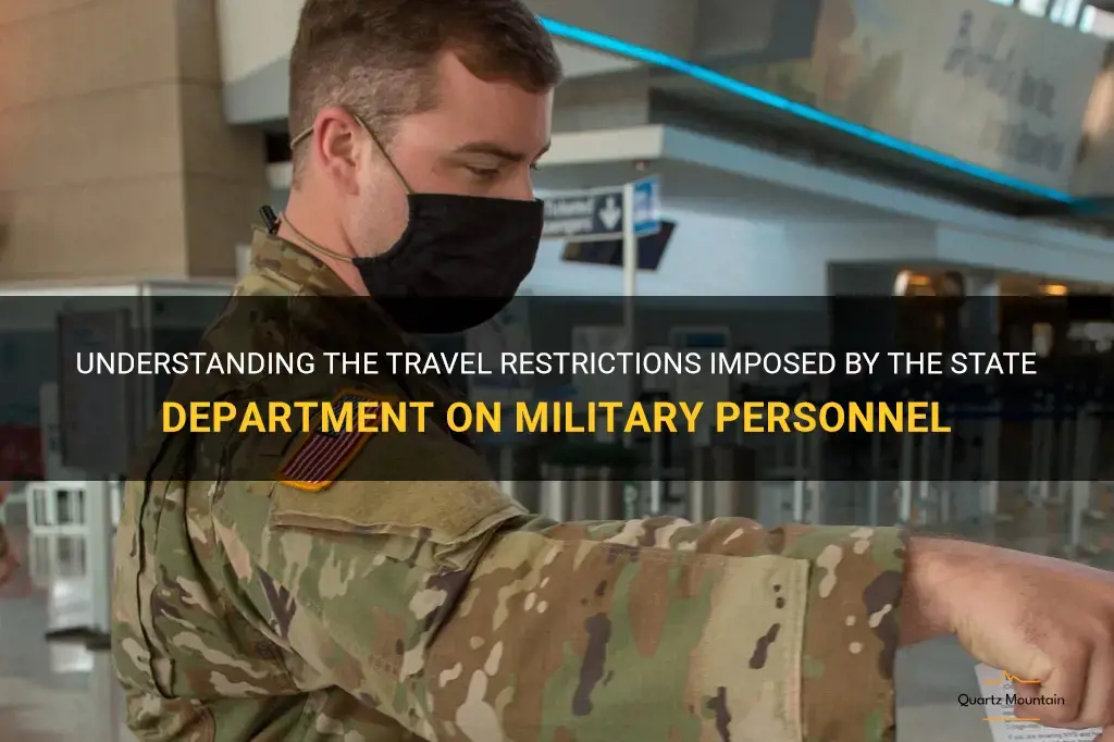 state department military travel restrictions