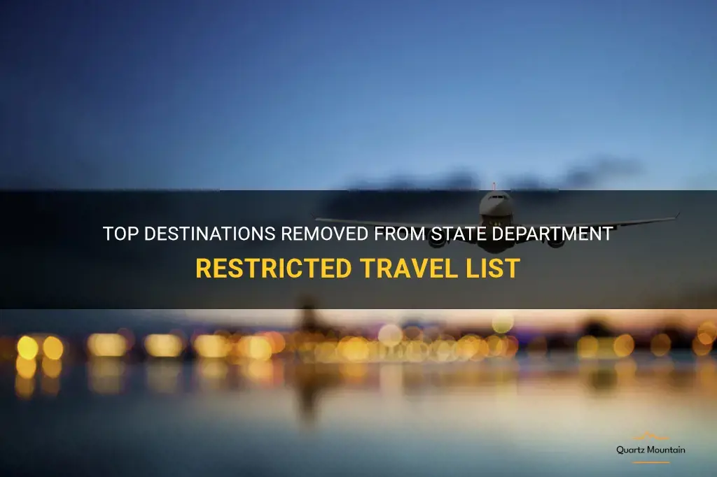 state department restricted travel list