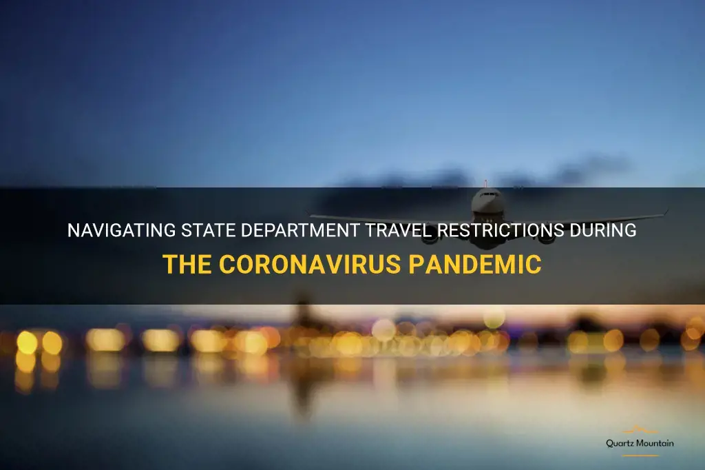 state department travel restrictions cornavirus