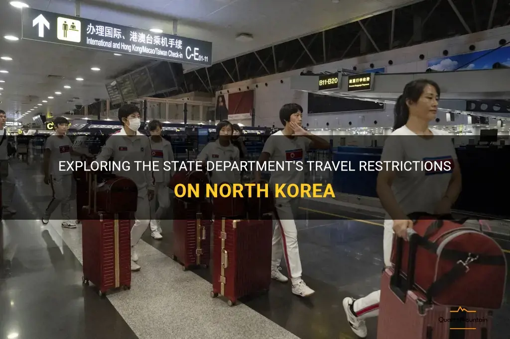 state department travel restrictions north korea