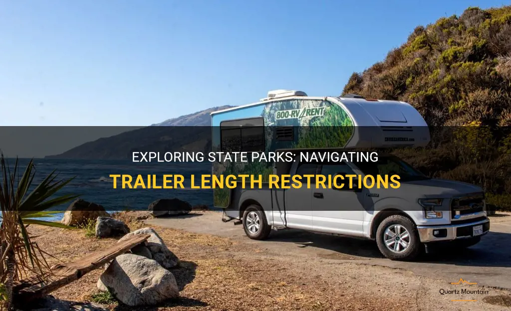 state parks travel trailer length restrictions