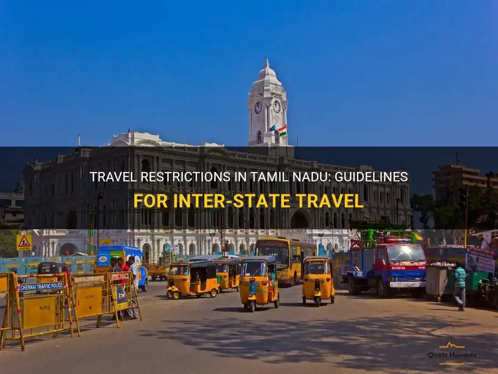 state to state travel restrictions in tamilnadu