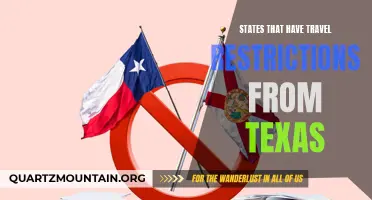 States with Travel Restrictions for Texas Residents