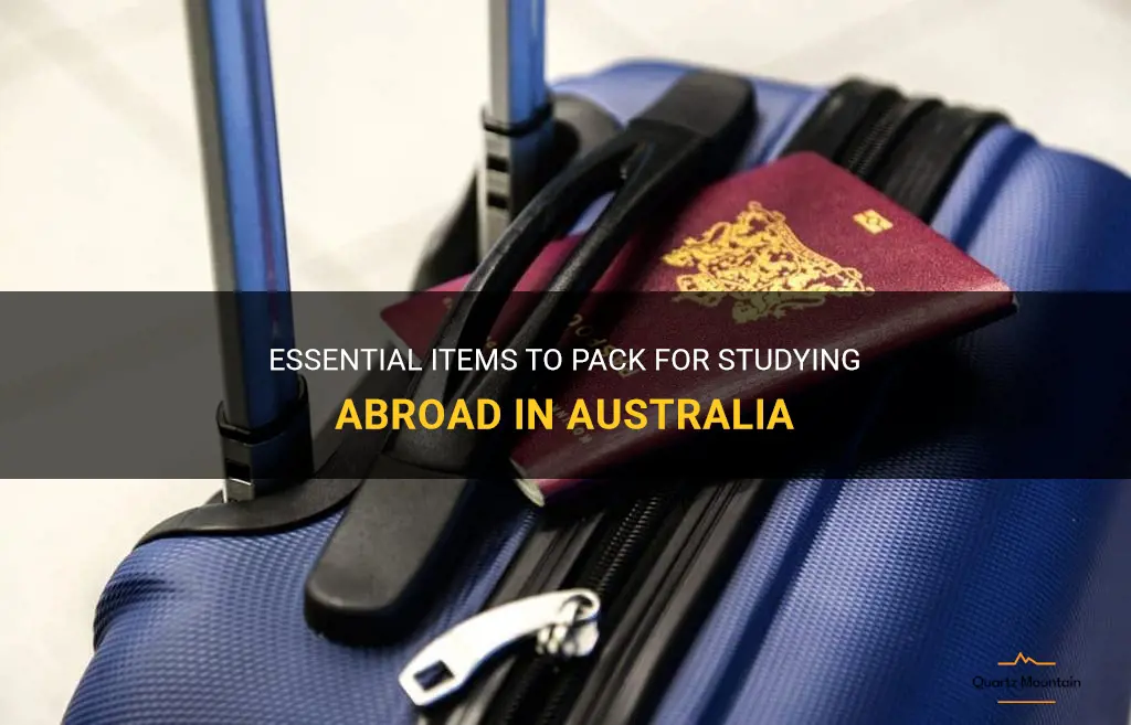 study abroad in australia what to pack