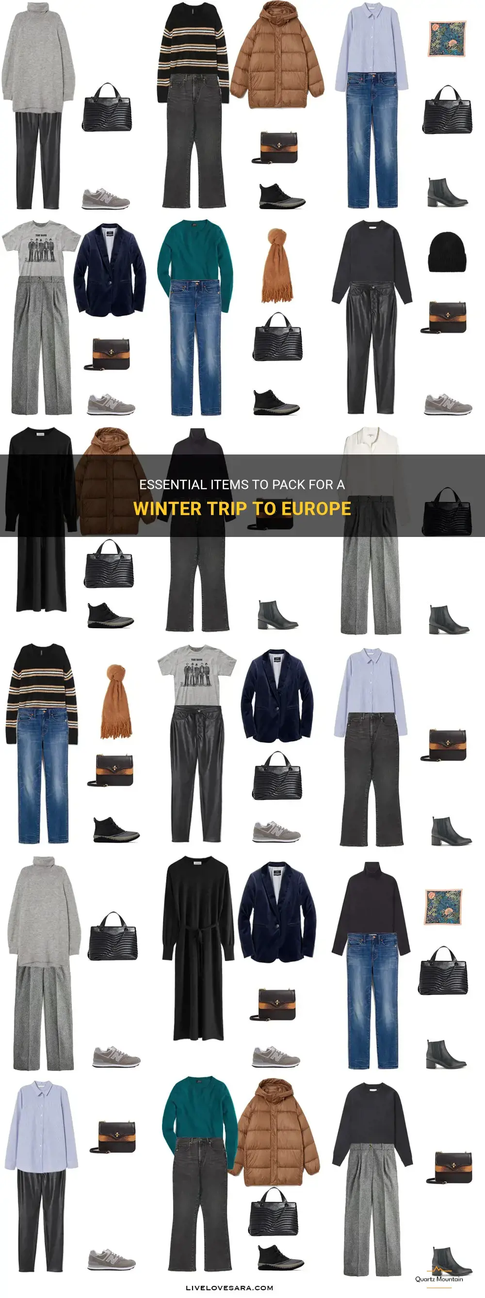 suggested what to pack for europe in winter