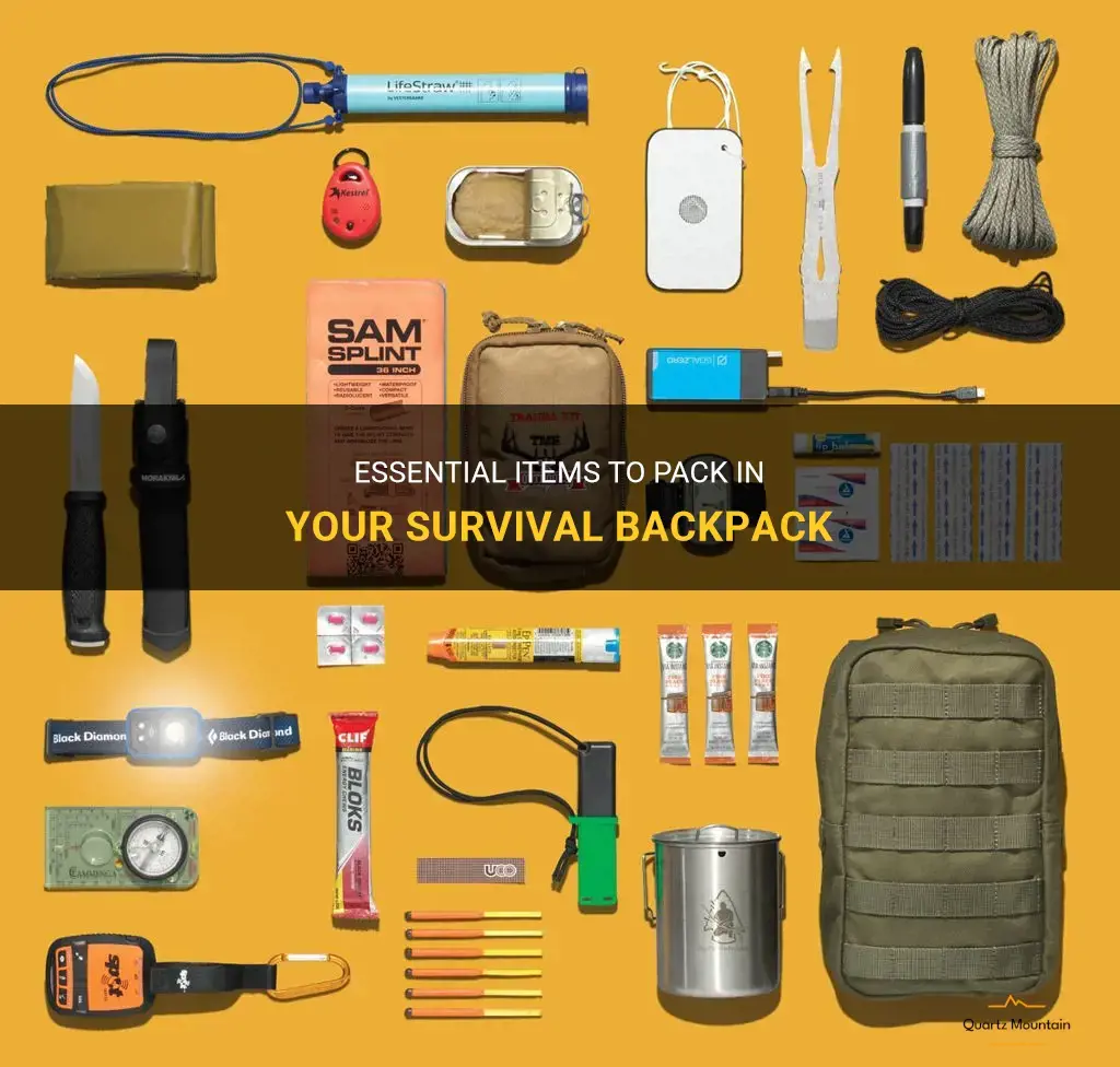 survival backpack what to pack