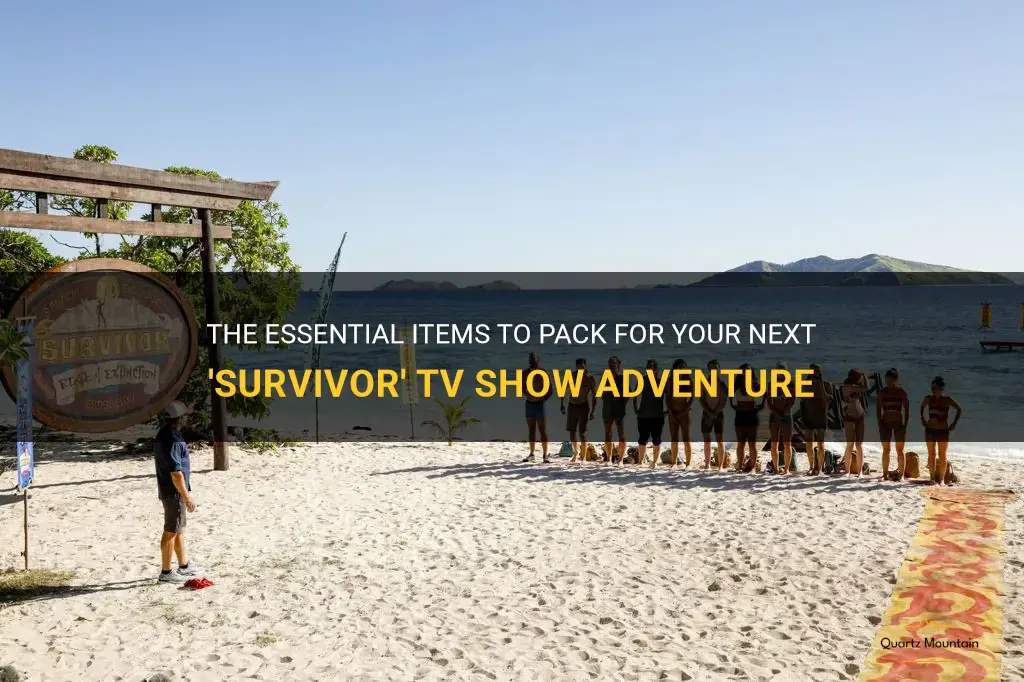 survivor tv show what to pack