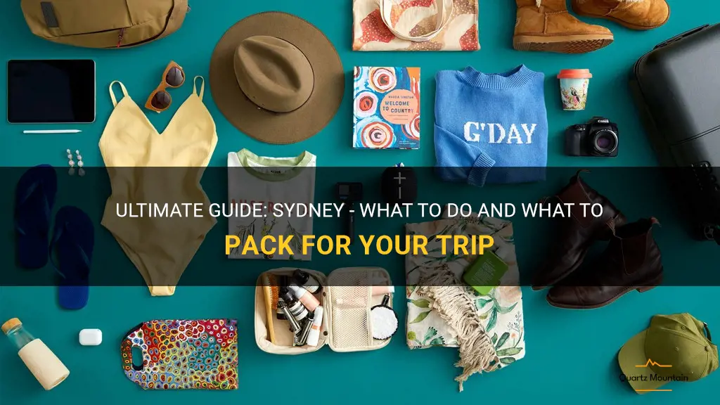 sydney what to do what to pack