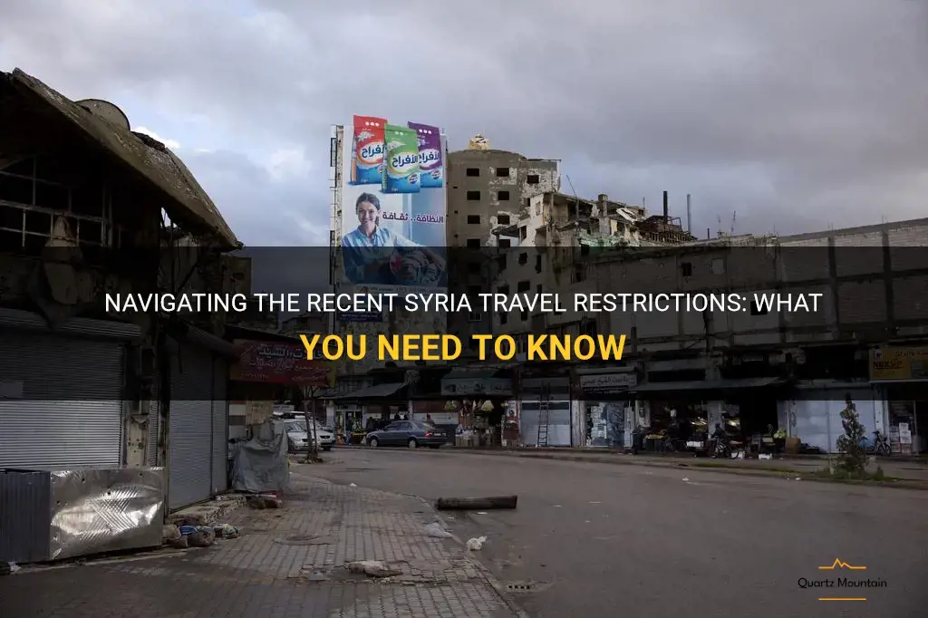 syria travel restrictions