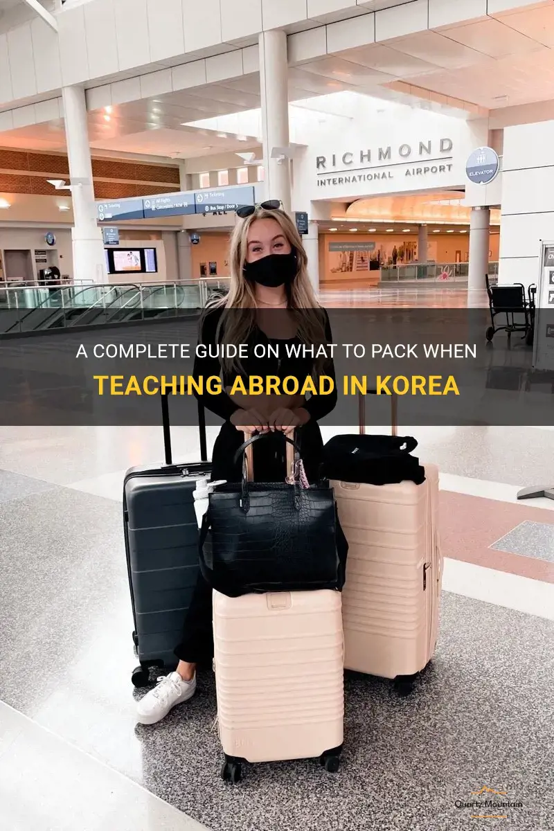 teaching abroad korea what to pack