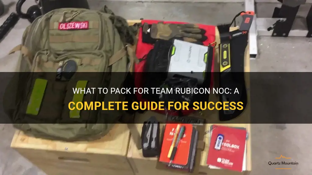 team rubicon noc what to pack