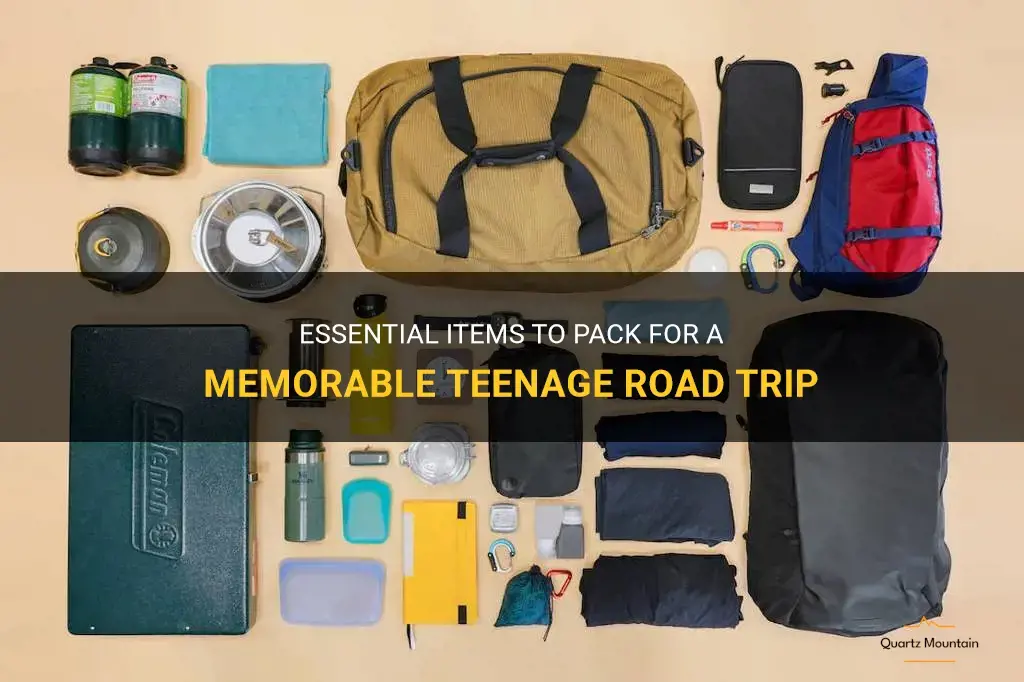 teenage what to pack for a road trip
