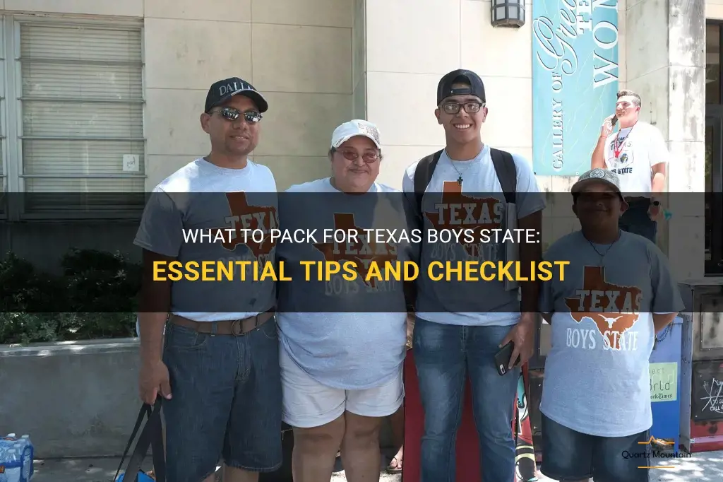 texas boys state what to pack
