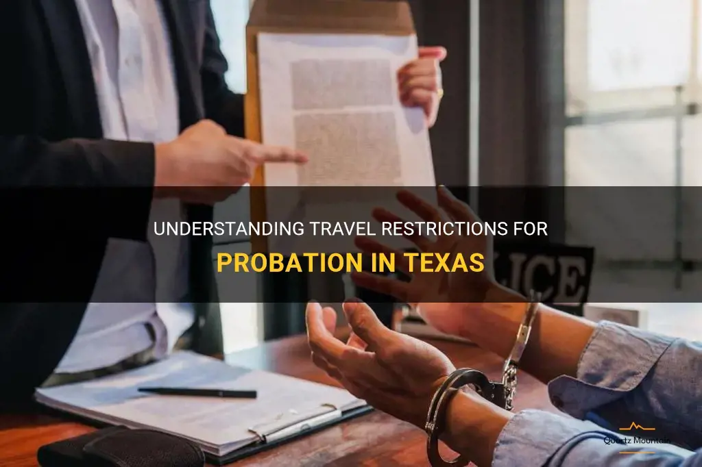texas probation travel restrictions