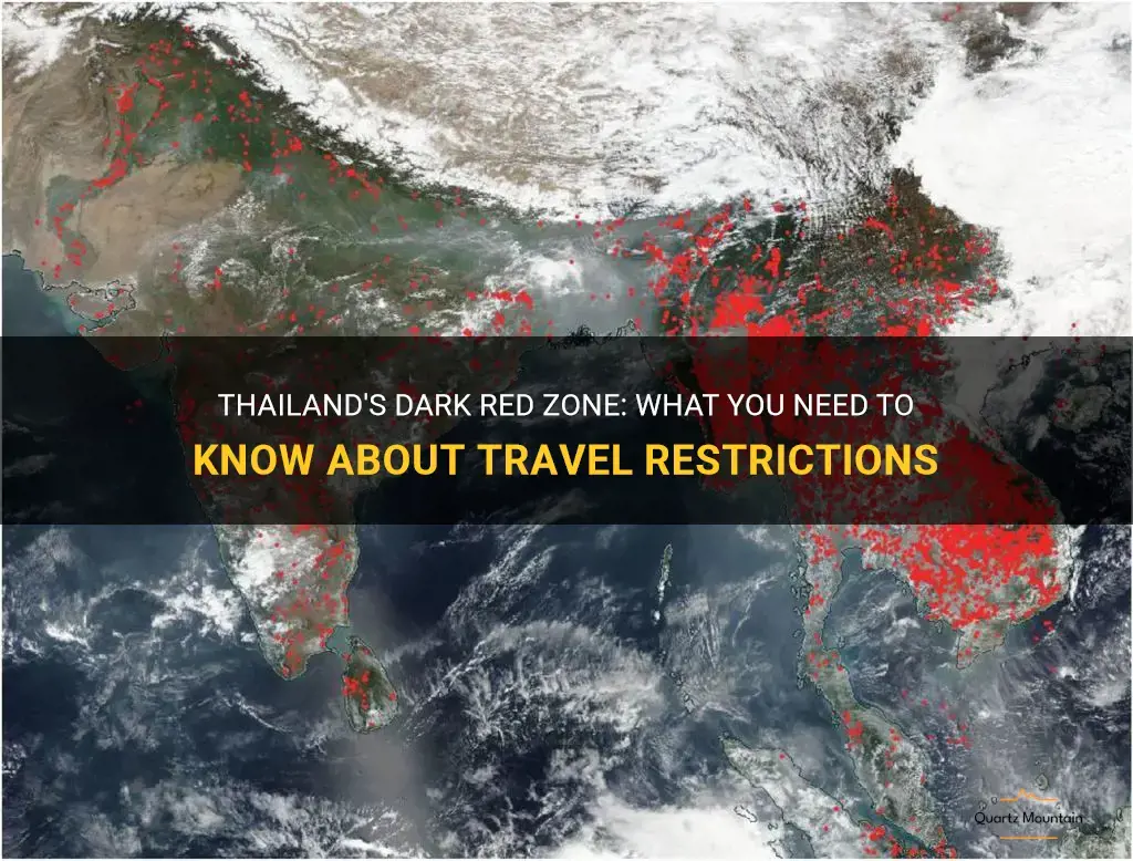 thailand dark red zone travel restrictions