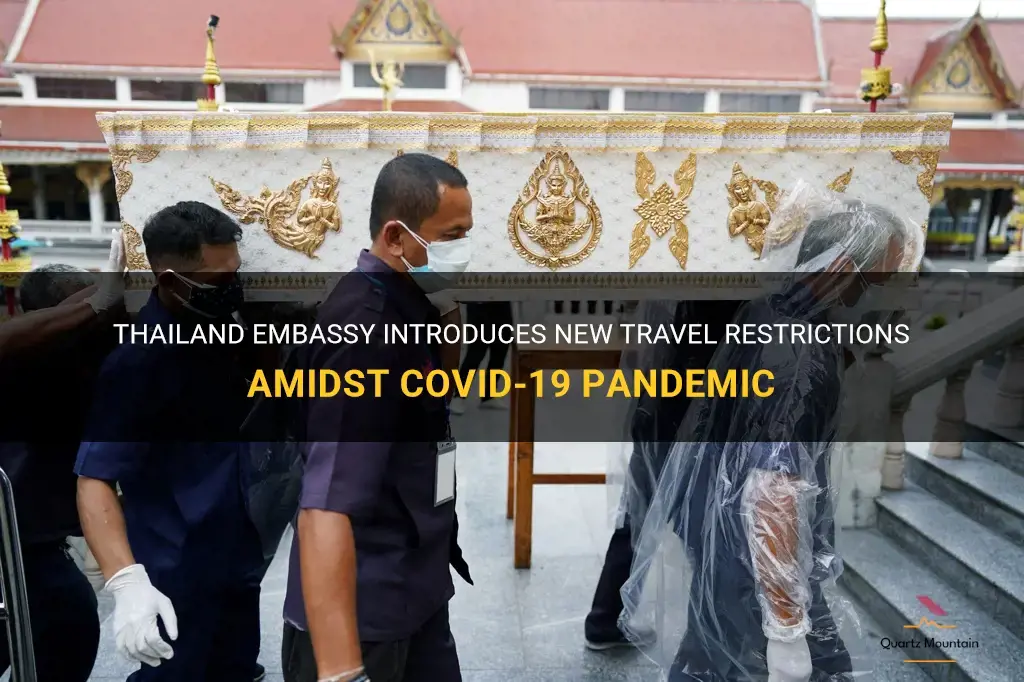 thailand embassy travel restrictions