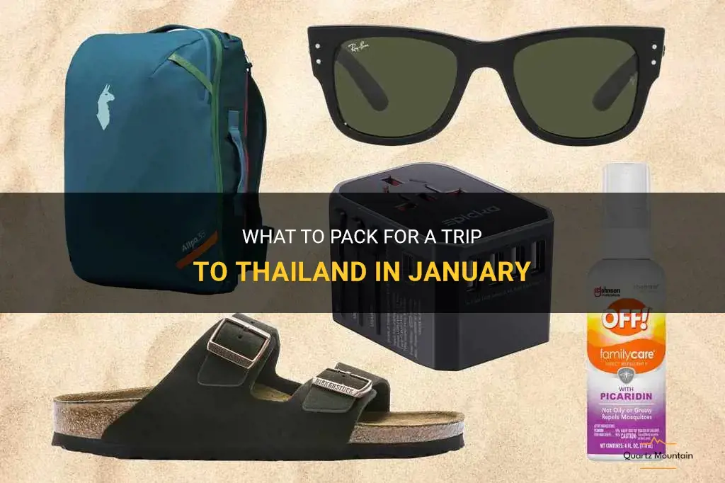 thailand in january what to pack