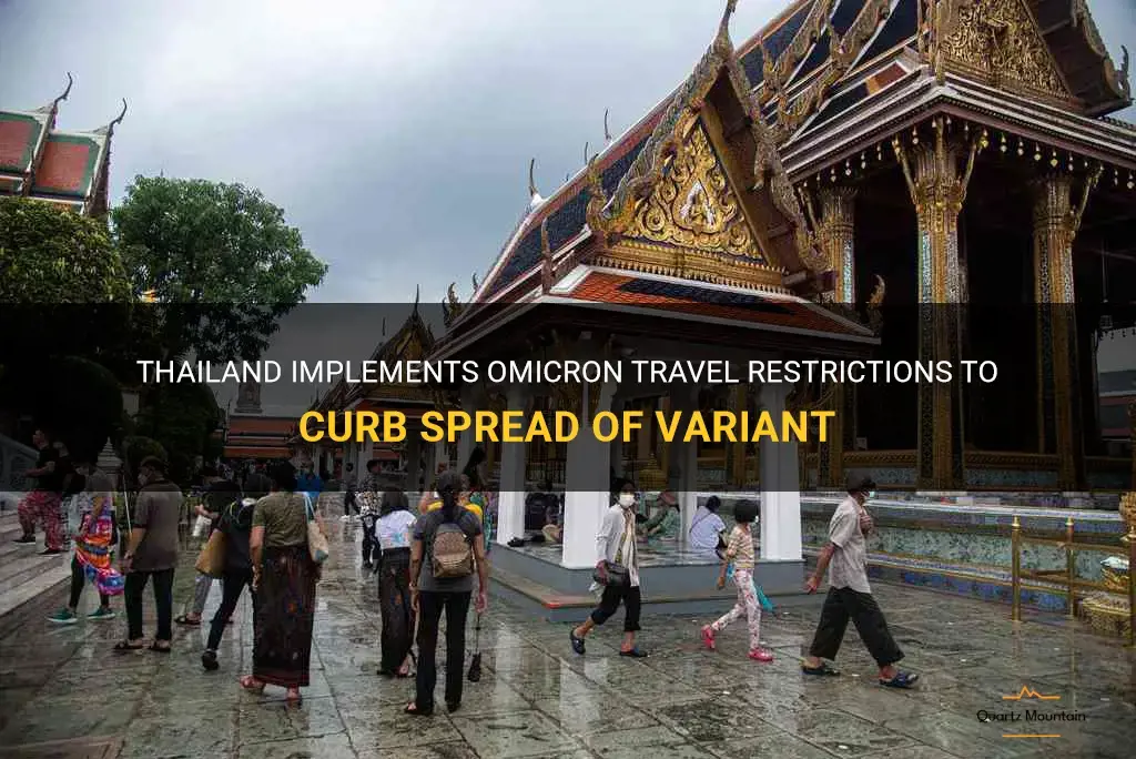 thailand omicron travel restrictions