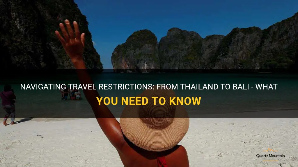 thailand to bali travel restrictions