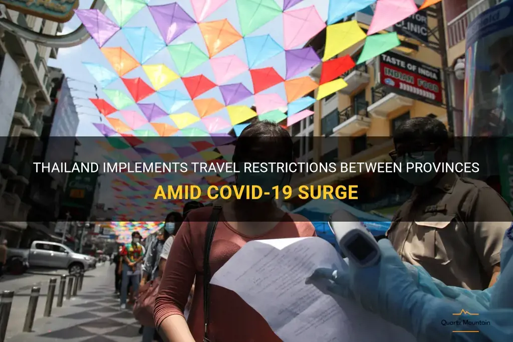 thailand travel restrictions between provinces