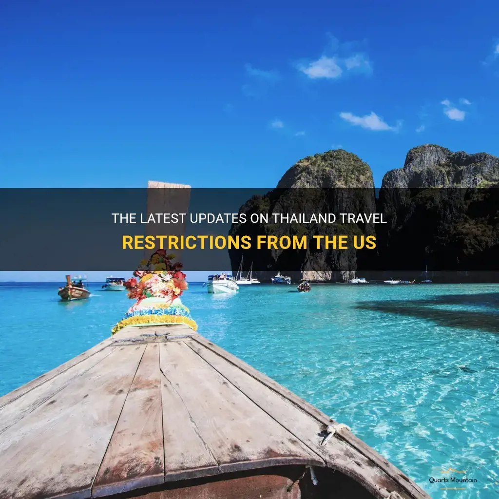 thailand travel restrictions from us
