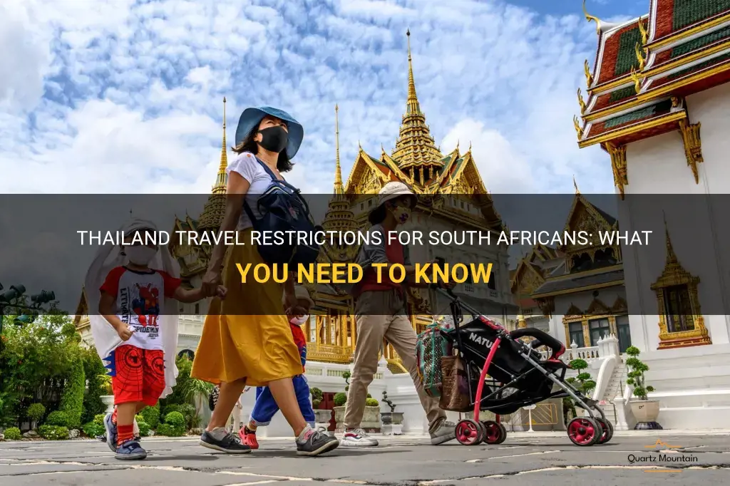 thailand travel restrictions south africa