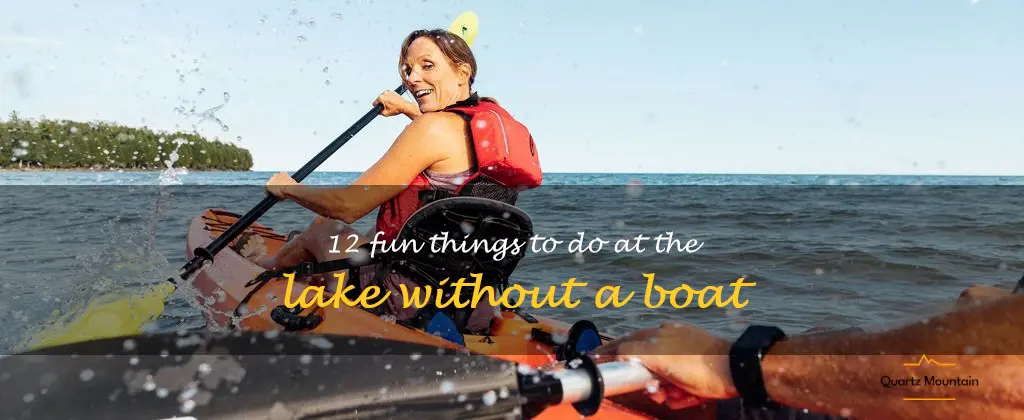 things to do at the lake without a boat
