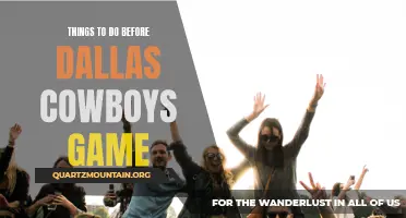 12 Must-do Activities Before a Dallas Cowboys Game
